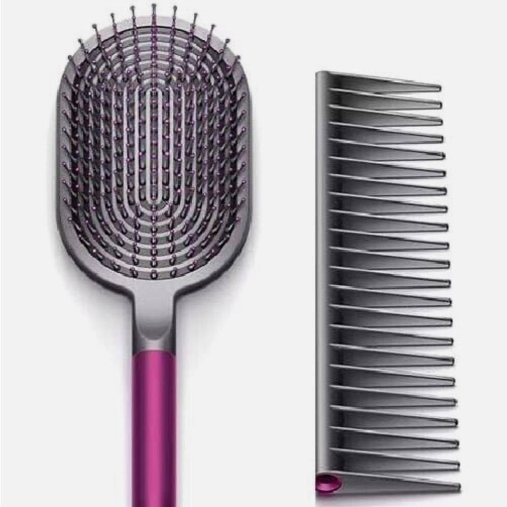 NEW!! Dyson paddle brush and comb in fuschia